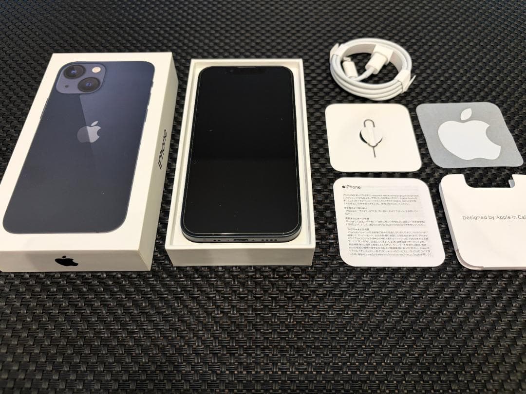 iPhone13 mini 256GBミッドナイト 本体 純正ケース付