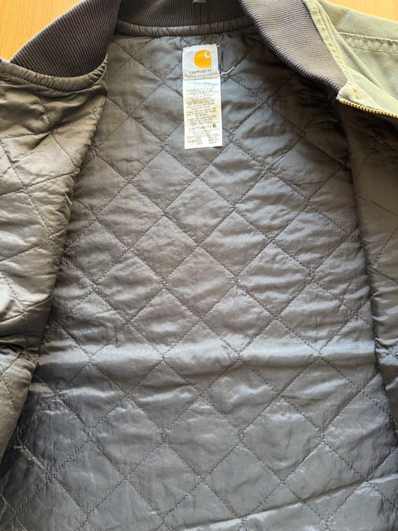 カーハート Carhartt ダックベスト！オリーブグリーン 2XL