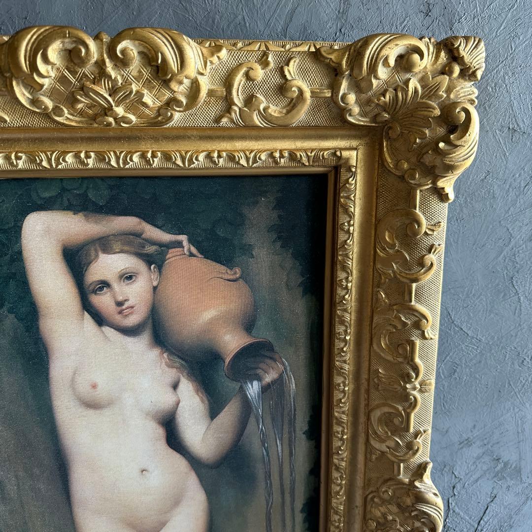 びっくり瞬間的お値下げ❣️圧巻❣️ドミニクアングル　泉　豪華額縁