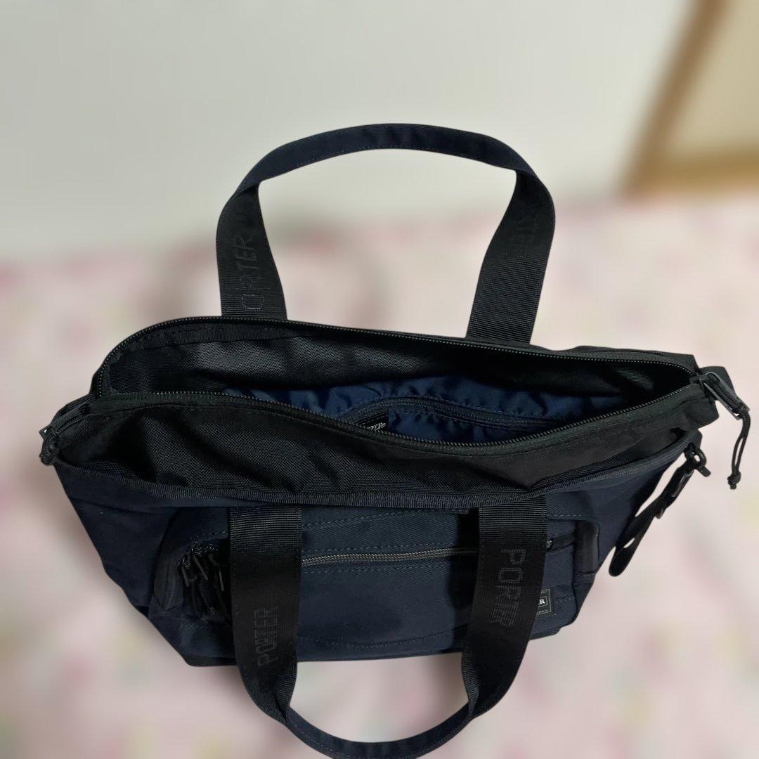 ☆美品☆ PORTER フラッシュ トートバッグ ネイビー