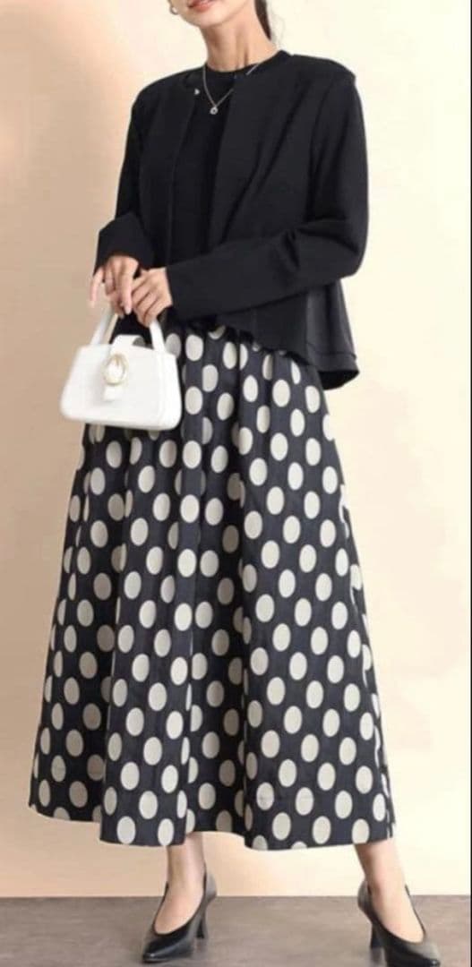 こ*ん様 ヤマダヤ　FENNELドットドッキングワンピース