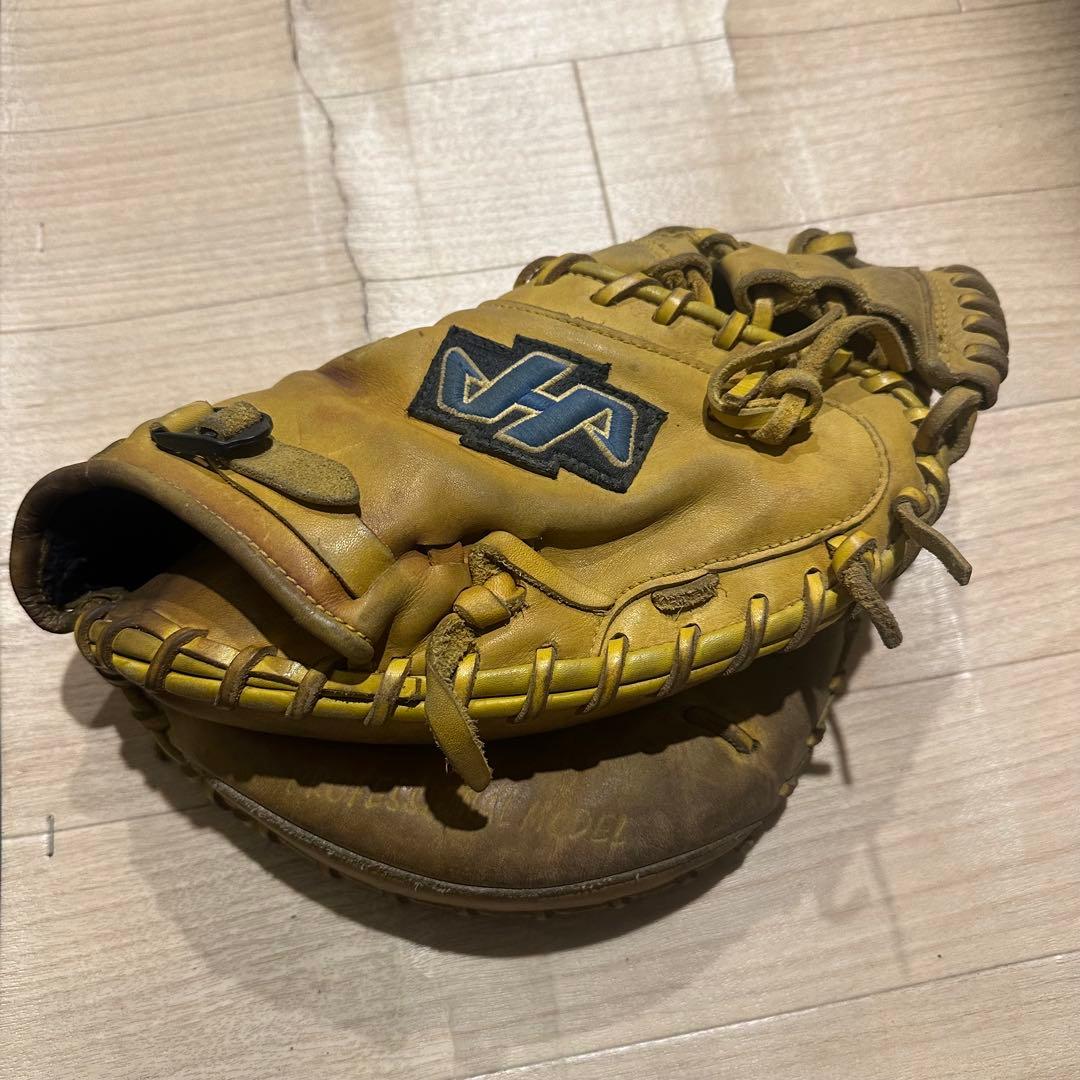 ハタケヤマ キャッチャーミット 軟式 野球 グローブ ブラウン系