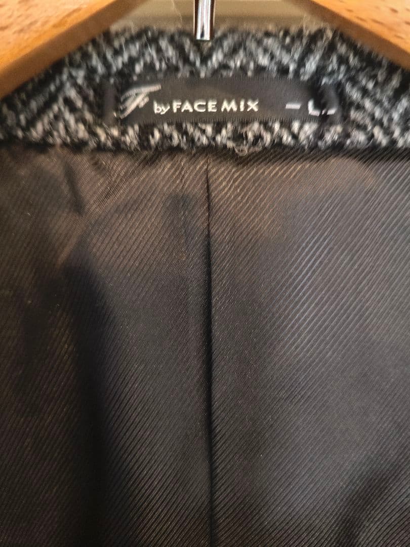 【試着のみ】Harris Tweed ヘリンボーン テーラードジャケット　L