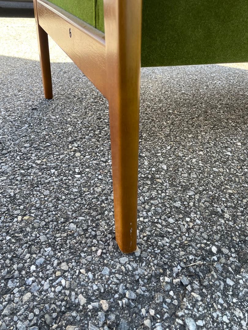 うず　カリモク60 Kチェア2シーター モケットグリーン　おまけ付