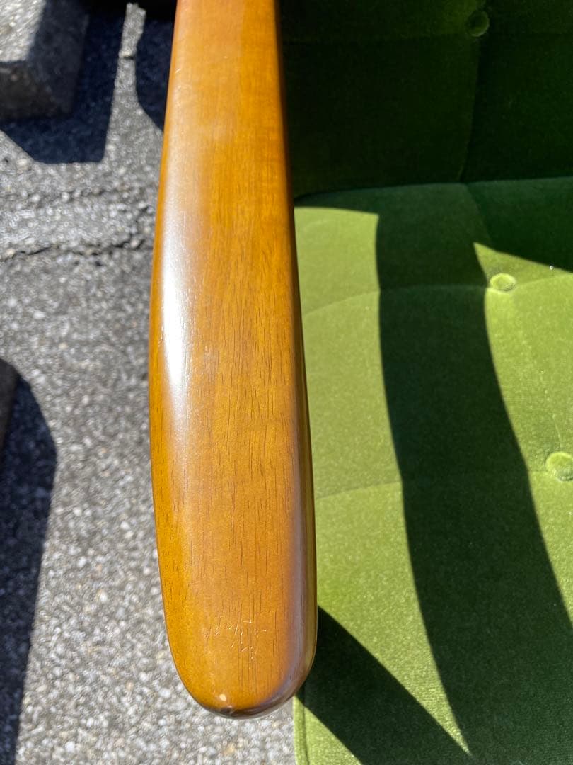 うず　カリモク60 Kチェア2シーター モケットグリーン　おまけ付