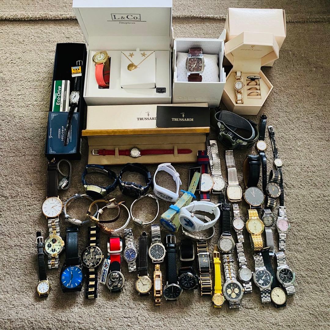 腕時計　まとめ　48本セット　ジャンク　CITIZEN ディーゼル　セイコー他