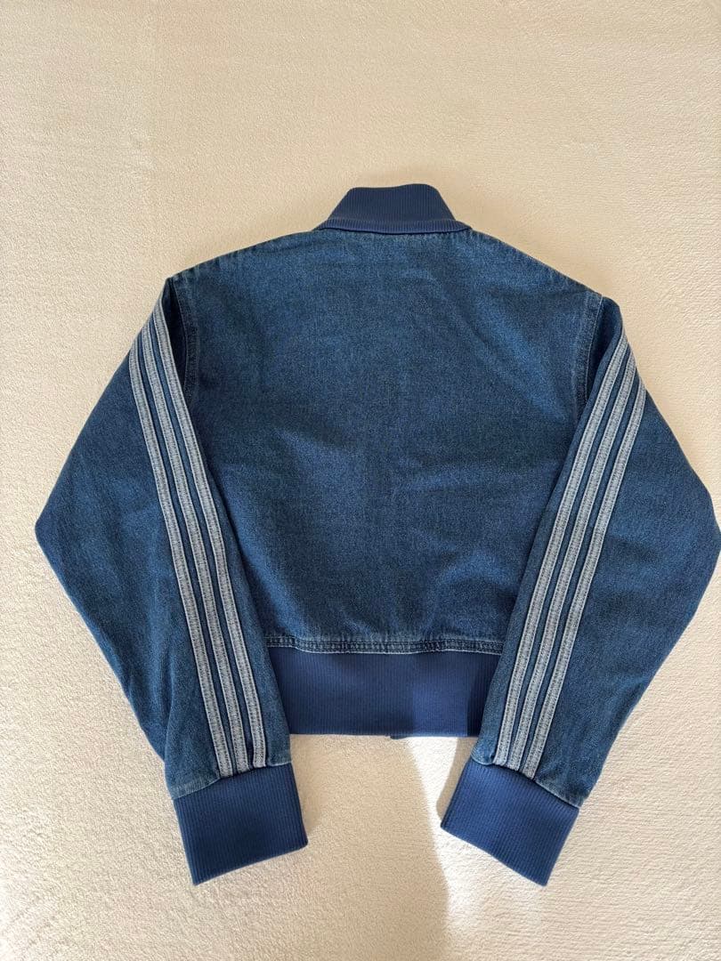 アディダス デニム ファイヤーバード トラックジャケット デニムジャージ