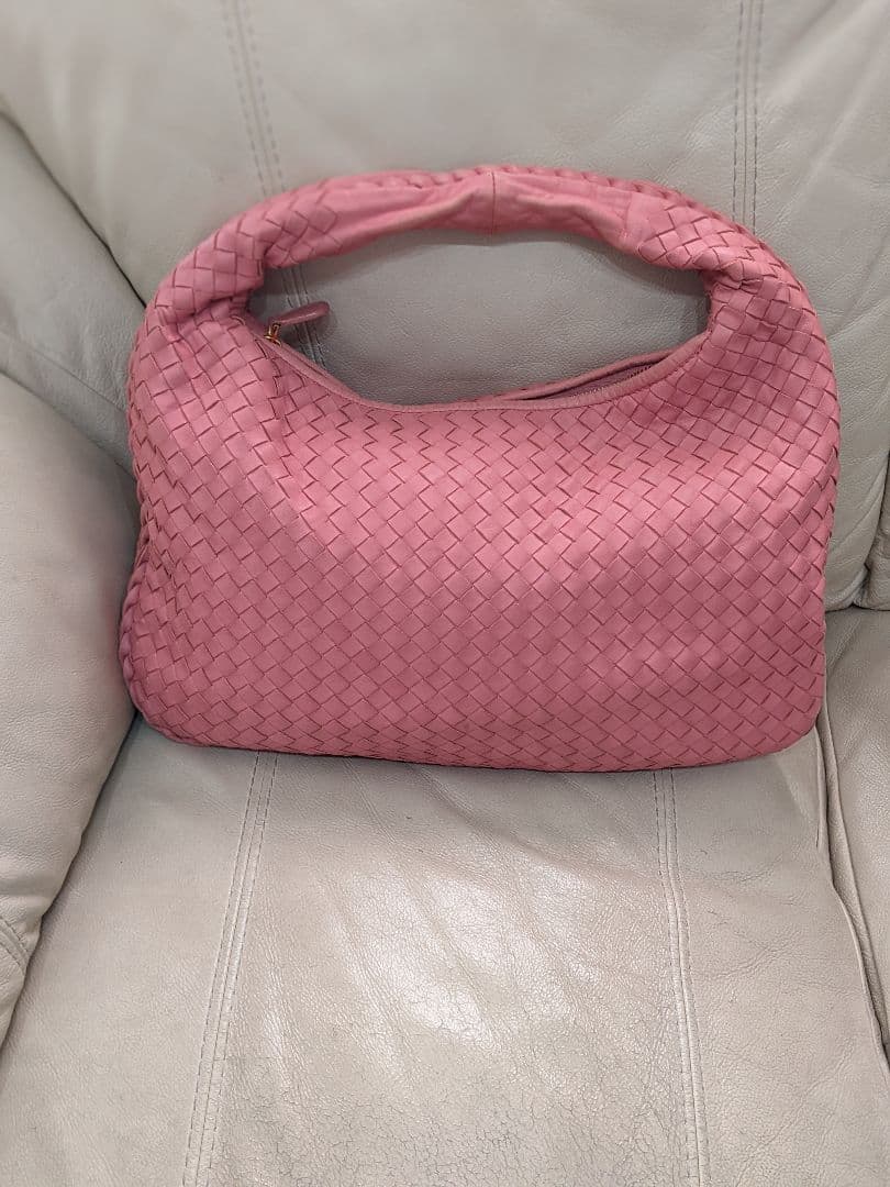 イントレチャート ハンドバッグ ピンク 付属品完備