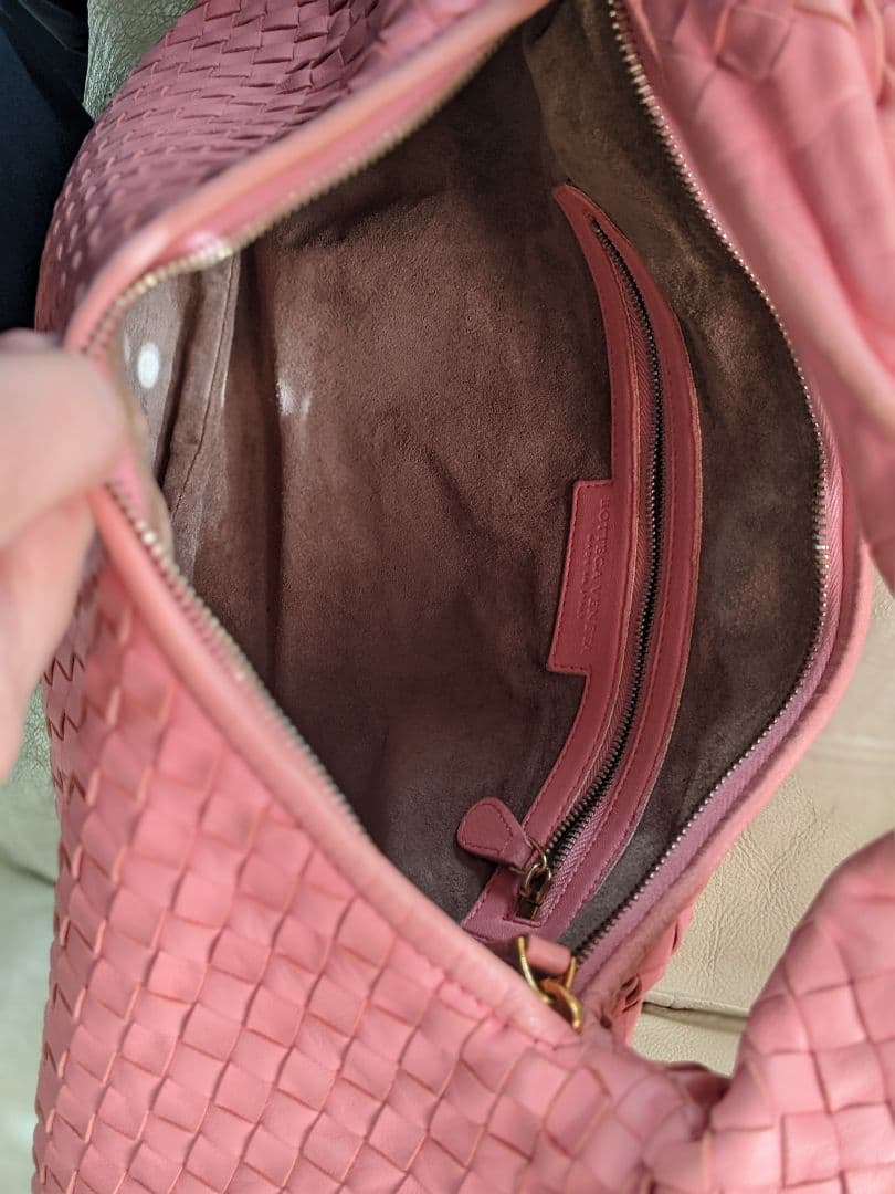 イントレチャート ハンドバッグ ピンク 付属品完備