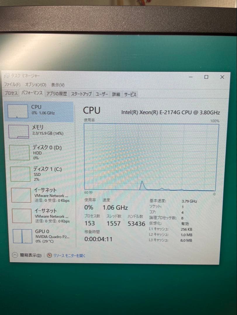 サーバー HP Z2 TOWER G4 WORKSTATION