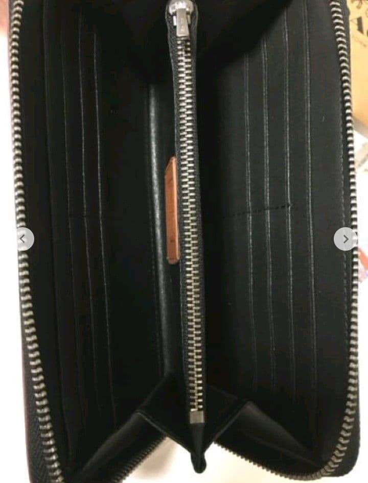 新品未使用コーチ長財布ミッキーラウンドファスナーブラックレディースメンズ送料無料