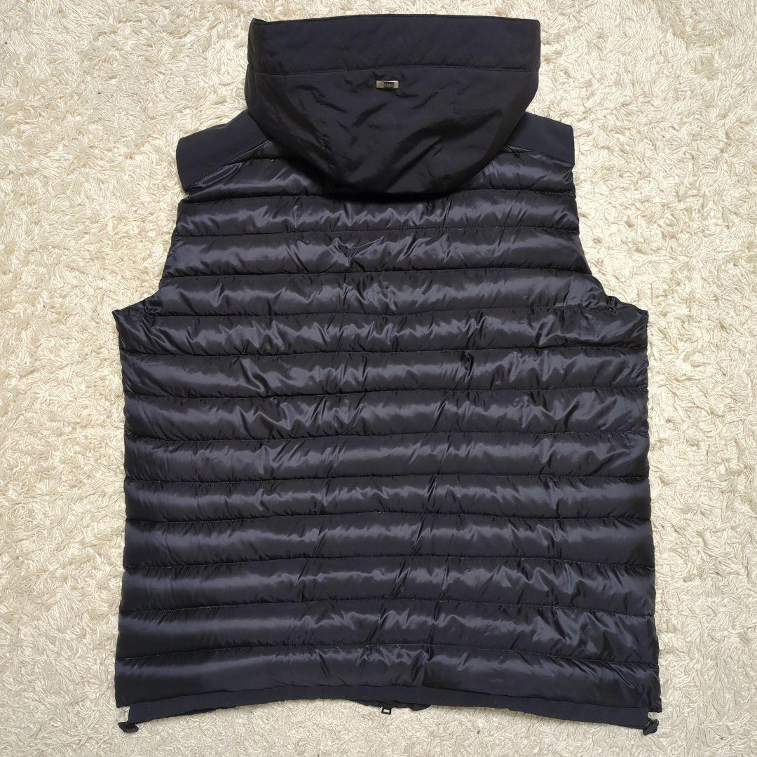 HERNO ヘルノ ダウンベスト フード付 ブラック メンズ 50