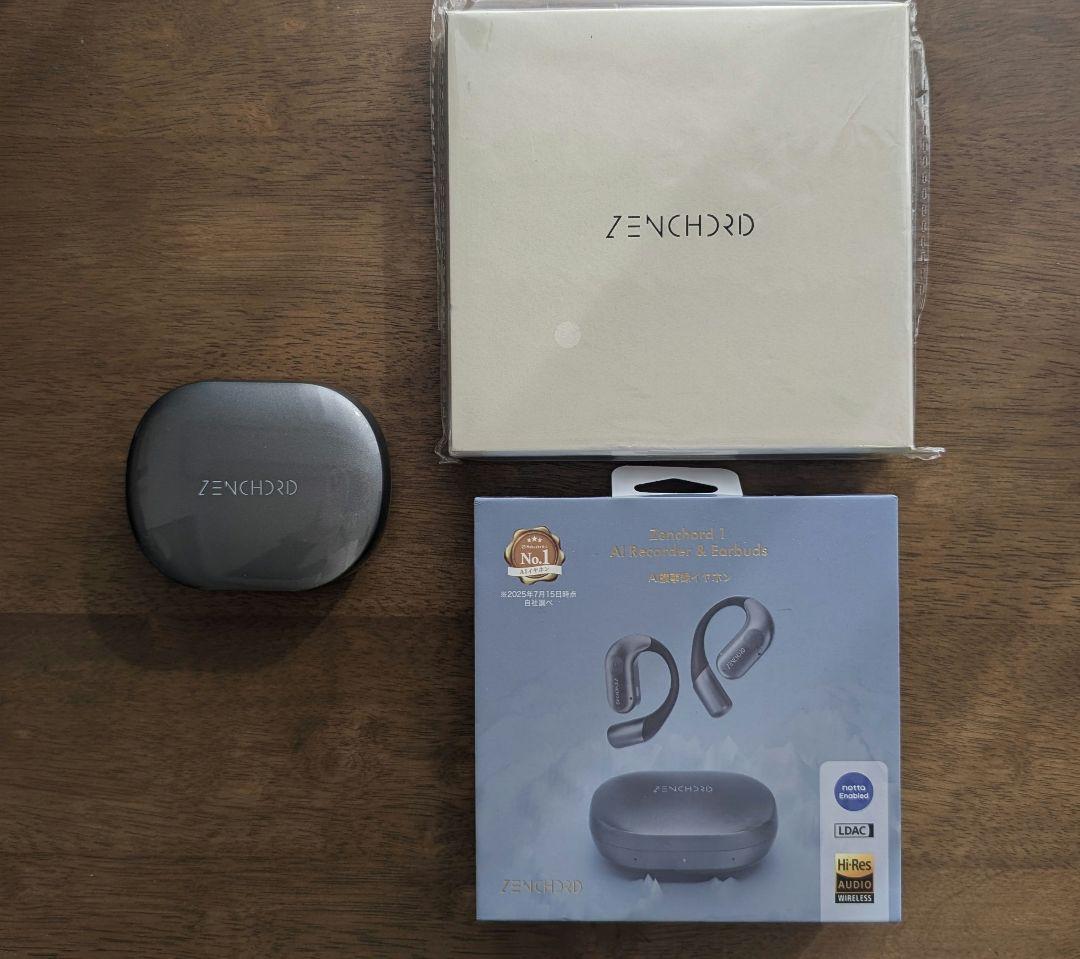【動作確認ずみ】Zenchord 1 　ワイヤレス　AI議事録イヤホン