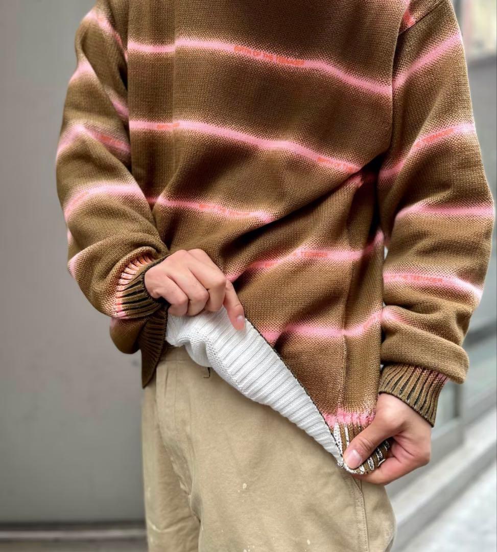 BOTT ボットニットgradation cotton sweater