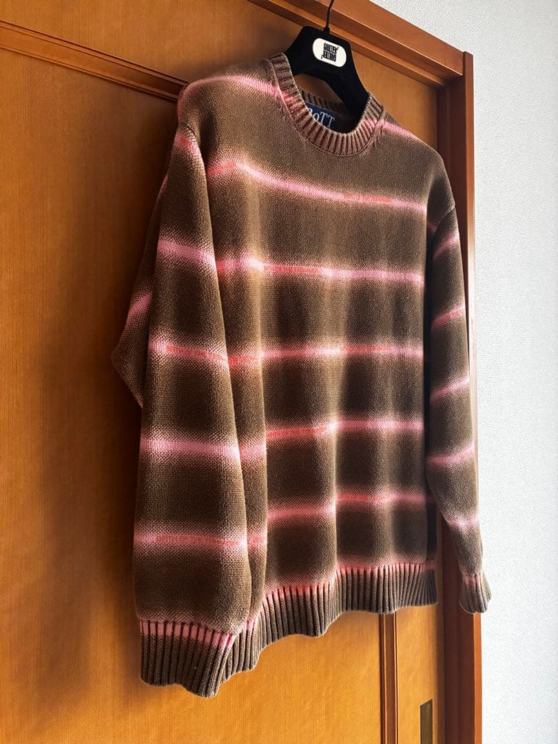 BOTT ボットニットgradation cotton sweater