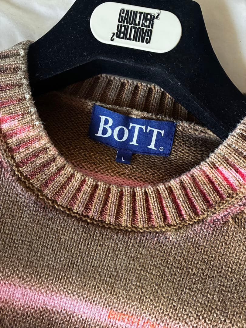 BOTT ボットニットgradation cotton sweater
