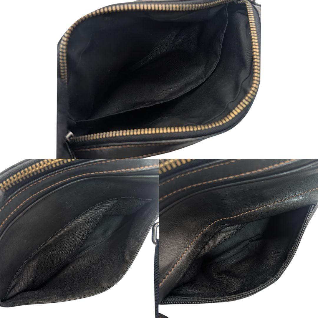 コーチ F39946 グラハムクロスボディ ショルダーバッグ レザー 黒