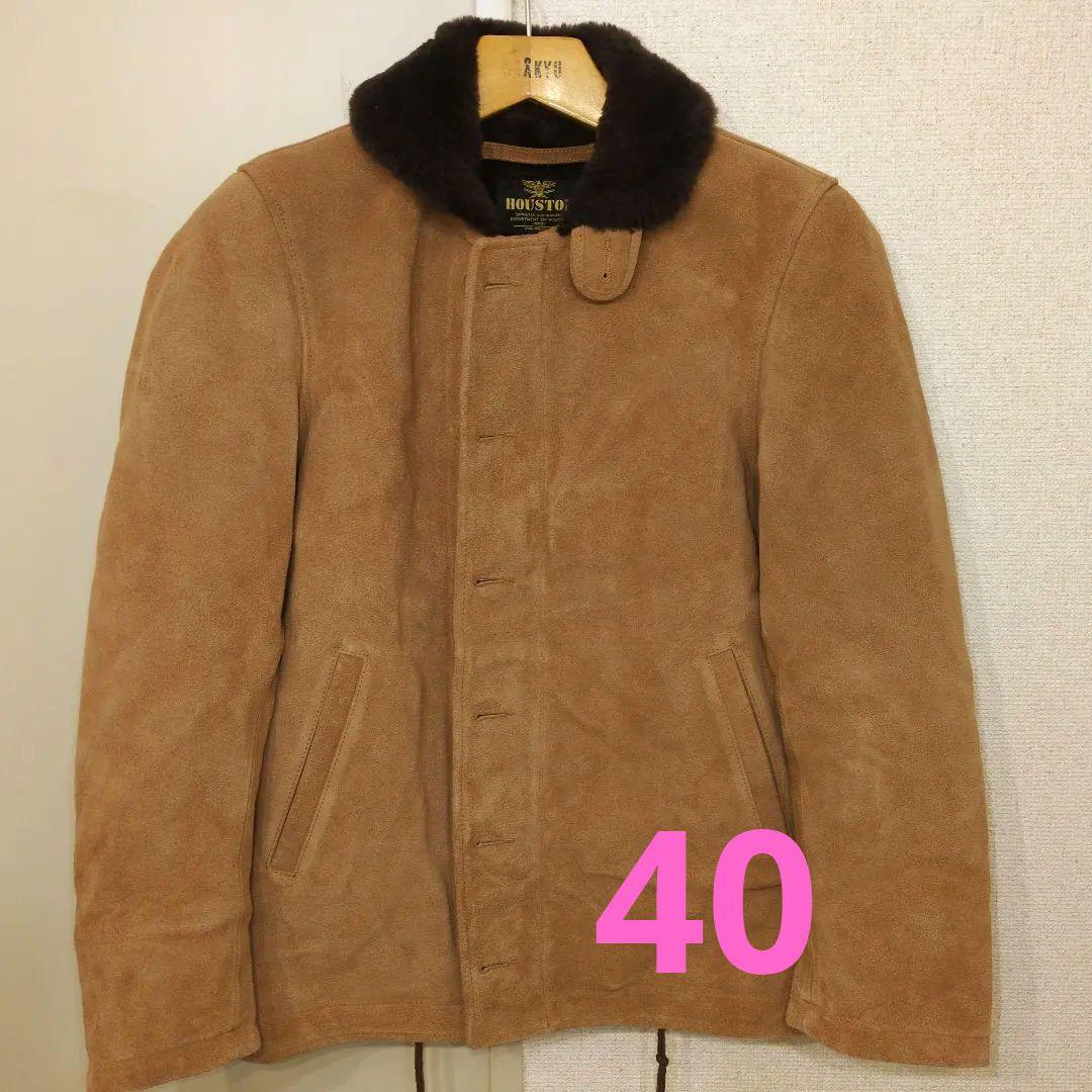 ヒューストン　n1 デッキジャケット　スエードレザー