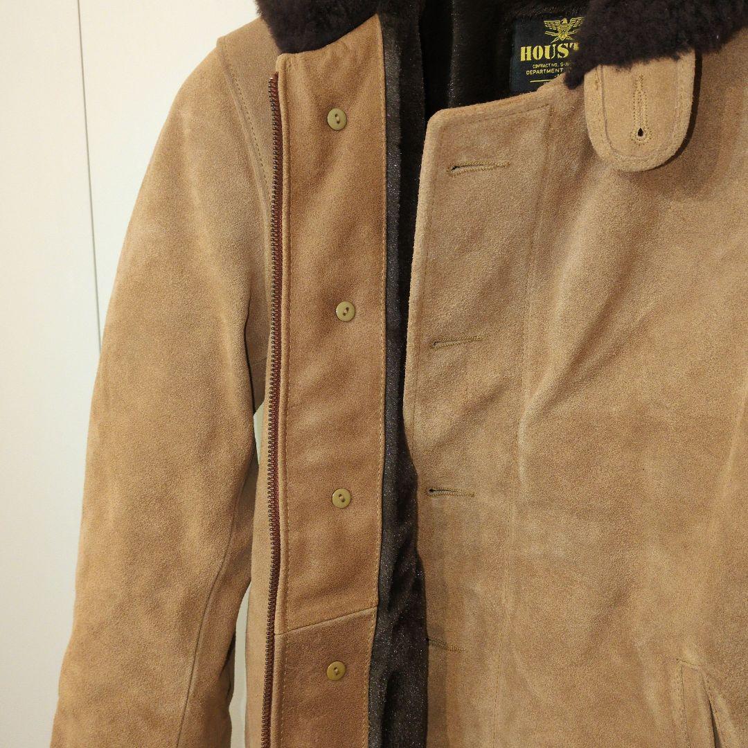 ヒューストン　n1 デッキジャケット　スエードレザー