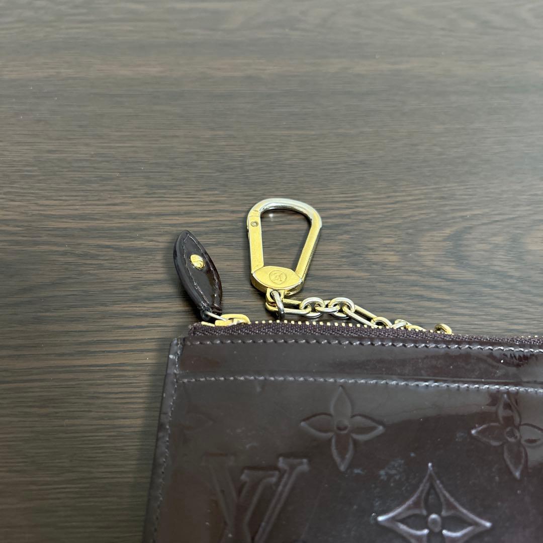 美品　ルイヴィトン　モノグラム　ヴェルニ　ポシェット　ケース　小銭入れ