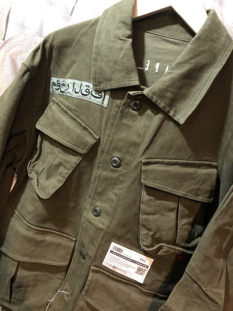 NAPE_ ネイプ ミリタリージャケット ダークオリーブ ３ FK