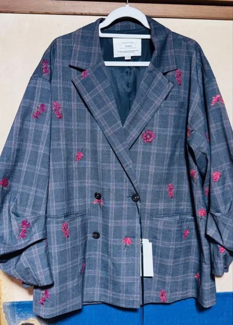 AMERI CHECK FLOWER PAPA JACKET ジャケット 新品