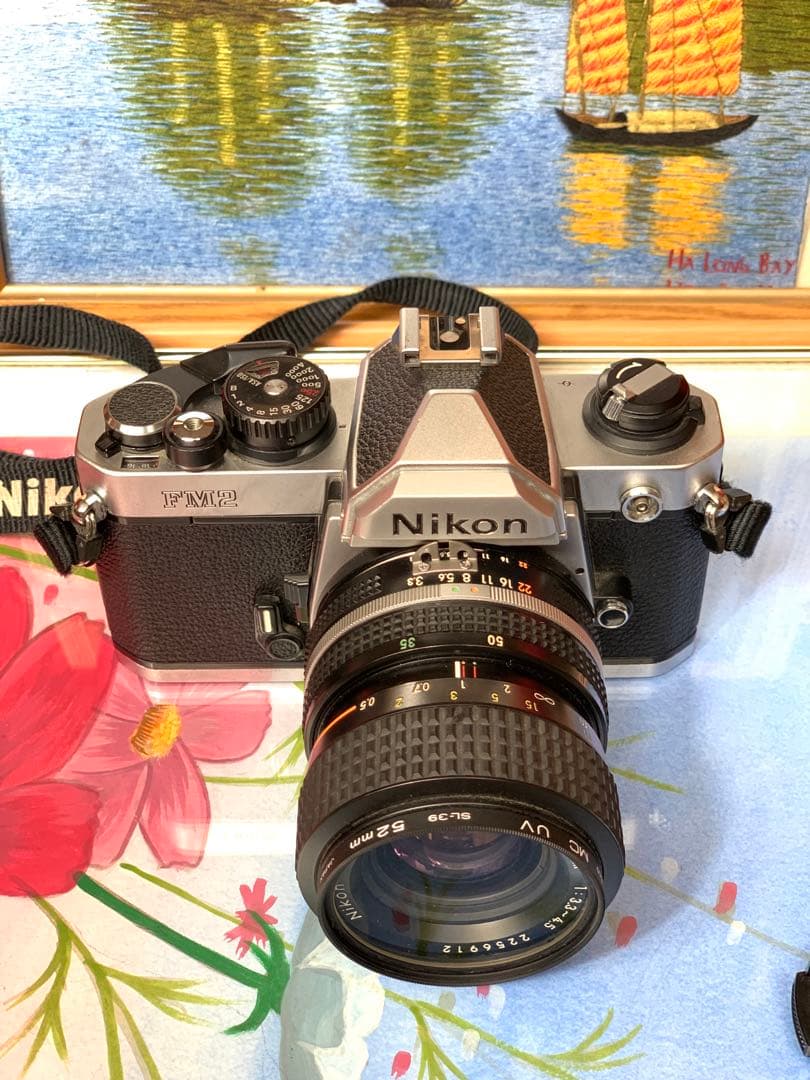 ニコン FM2 シルバー 70mm 単焦点レンズ