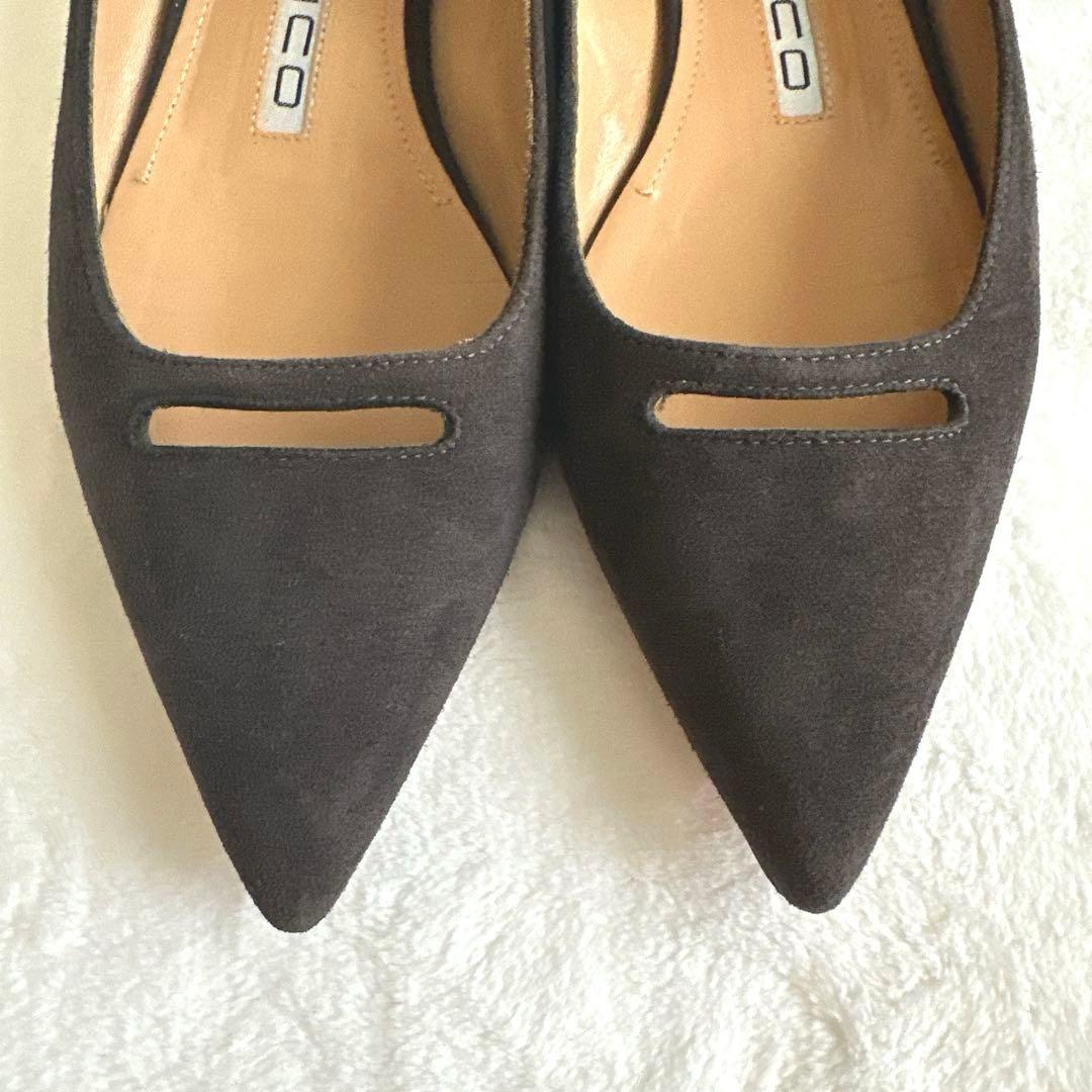 【PELLICO】ペリーコ アネッリ スウェード フラットパンプス 34.5