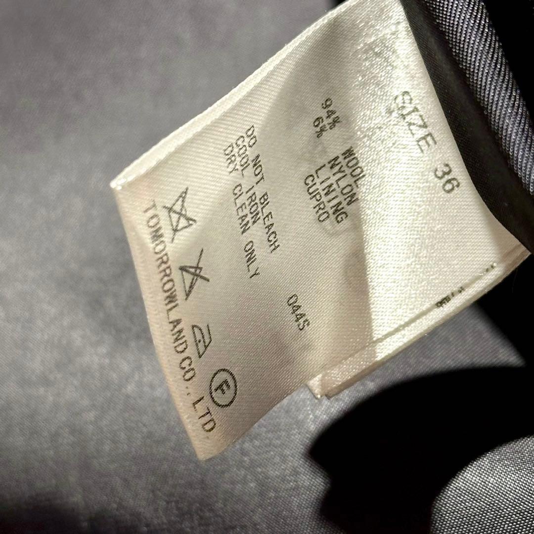 【BACCA】 ダブルクロスロングベスト ヘビーメルトンコート トゥモローランド