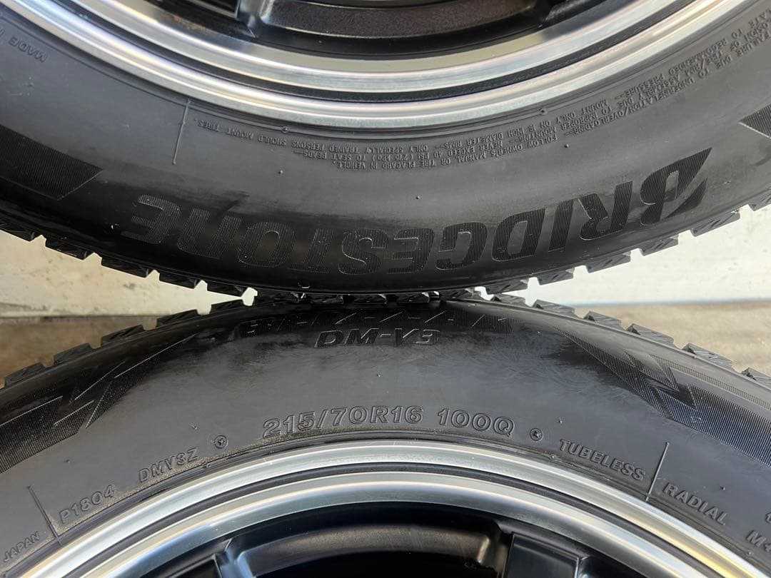 送料込み215/70R16 アルミホイールタイヤ　デリカD:5 4本セット