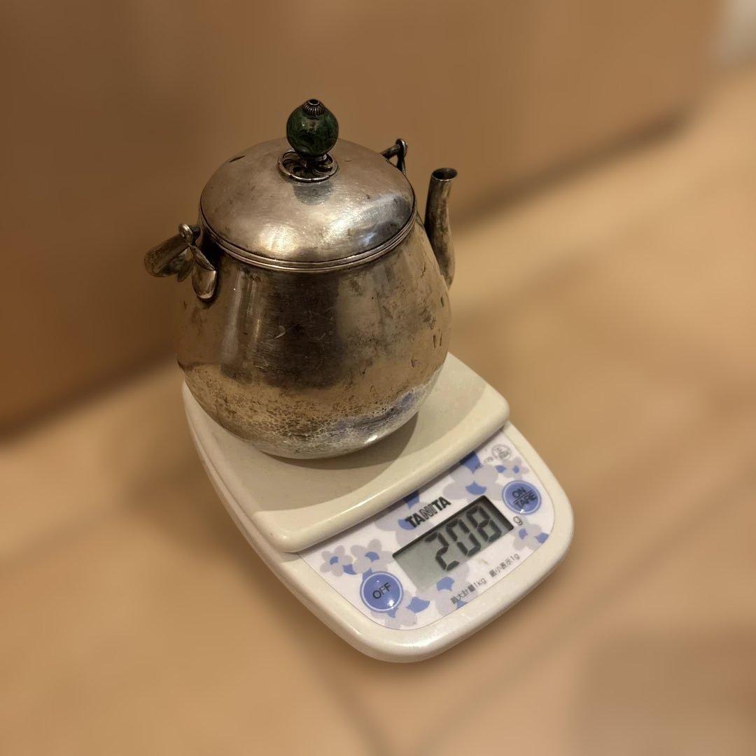 純銀瓶　骨董品セット売り　鉄瓶等