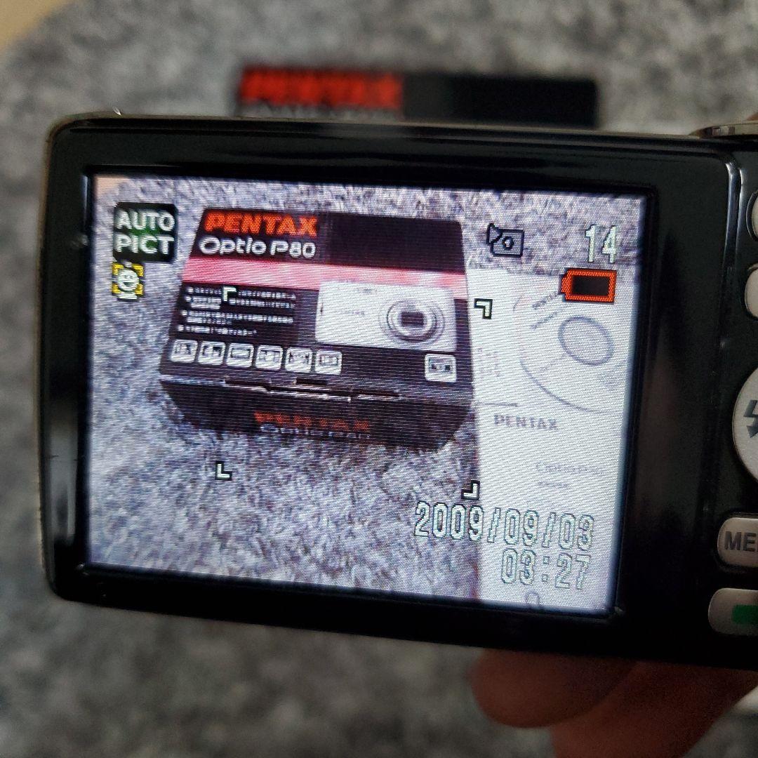 PENTAX デジカメ Optio P80 コンデジ 付属あり