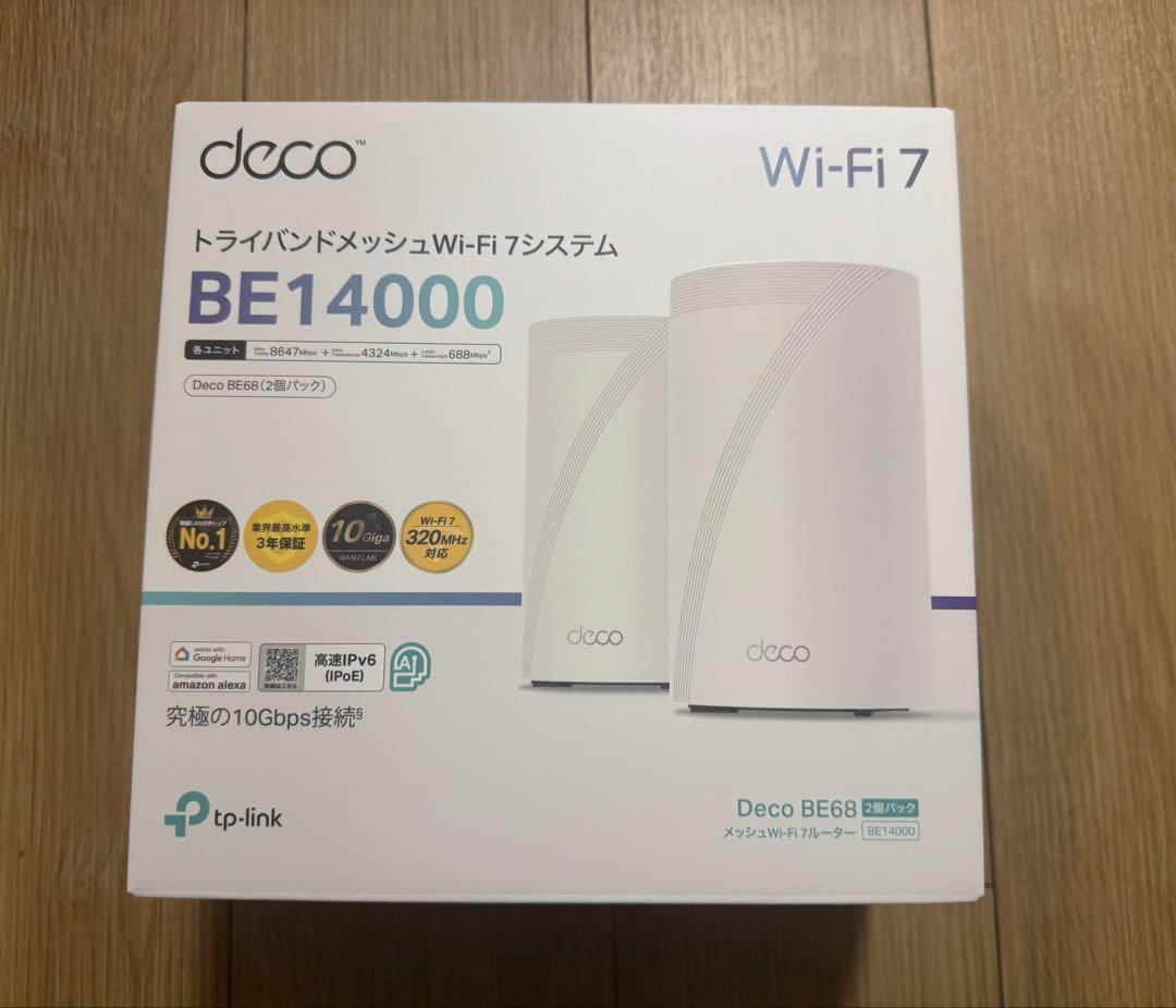 TP-Link Deco BE14000 Wi-Fi 7 ルーター メッシュ