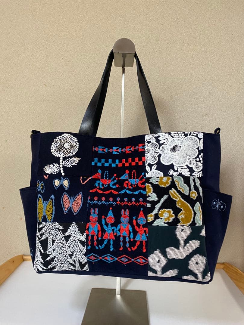 ミナペルホネン　ハンドメイド　トートバック