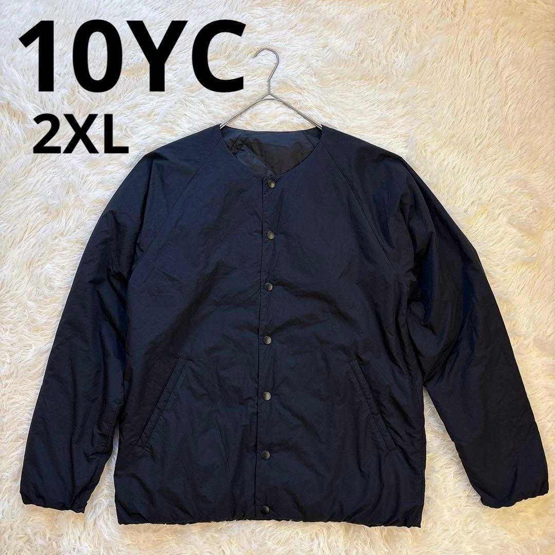 【美品】10YC ユーティリティジャケット　ノーカラー　ユニセックス　2XL 黒