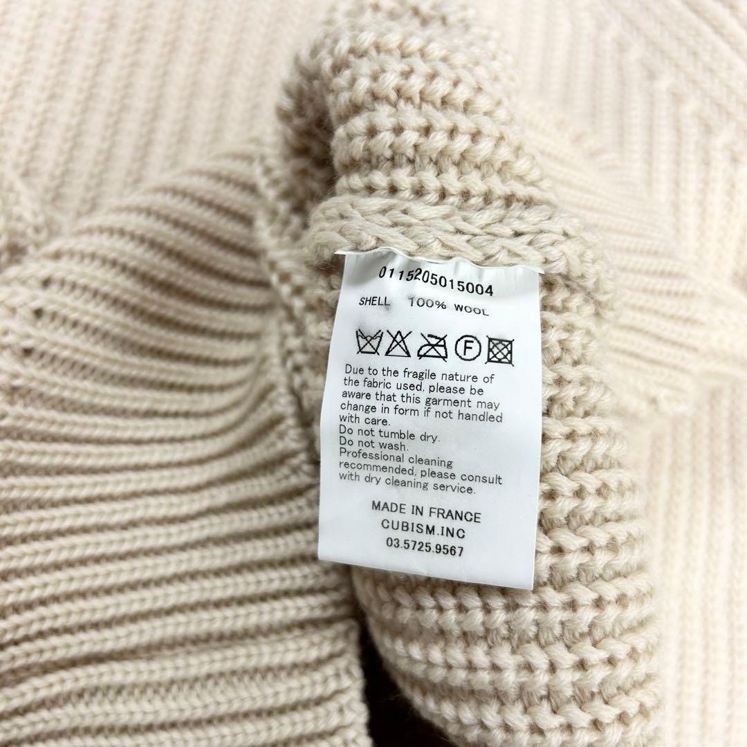 美品 ヴィズヴィム VISVIM クルーネック ニット セーター アイボリー