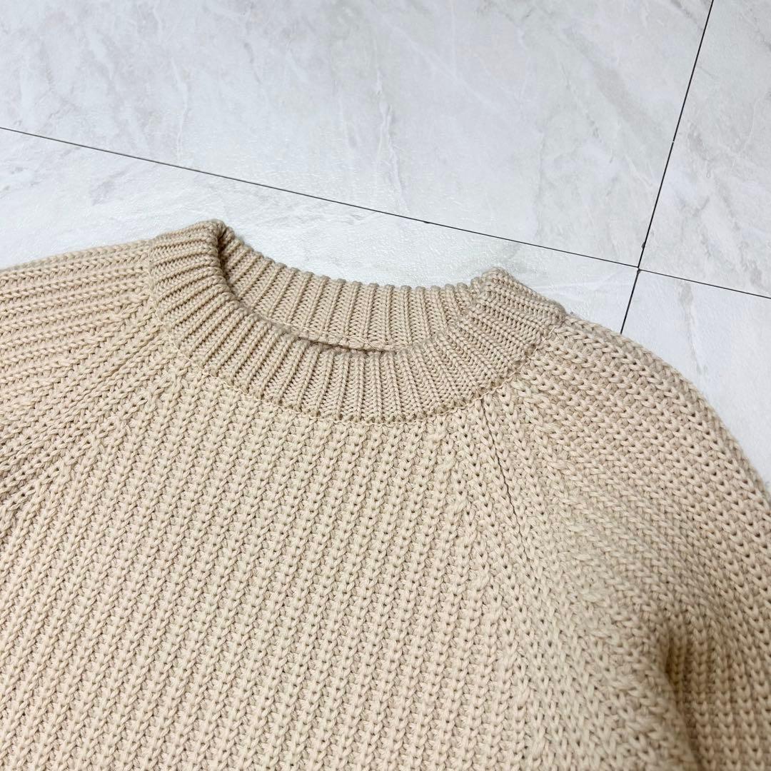 美品 ヴィズヴィム VISVIM クルーネック ニット セーター アイボリー