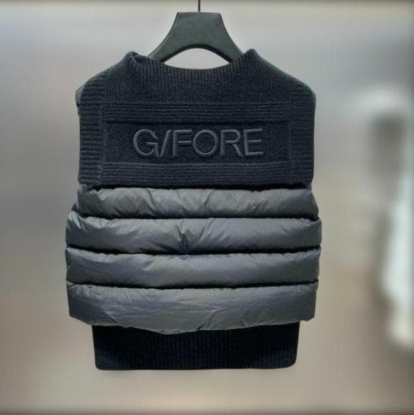 G/FORE ゴルフ レディース ダウン ニット 切替 セーラーカラー 秋冬