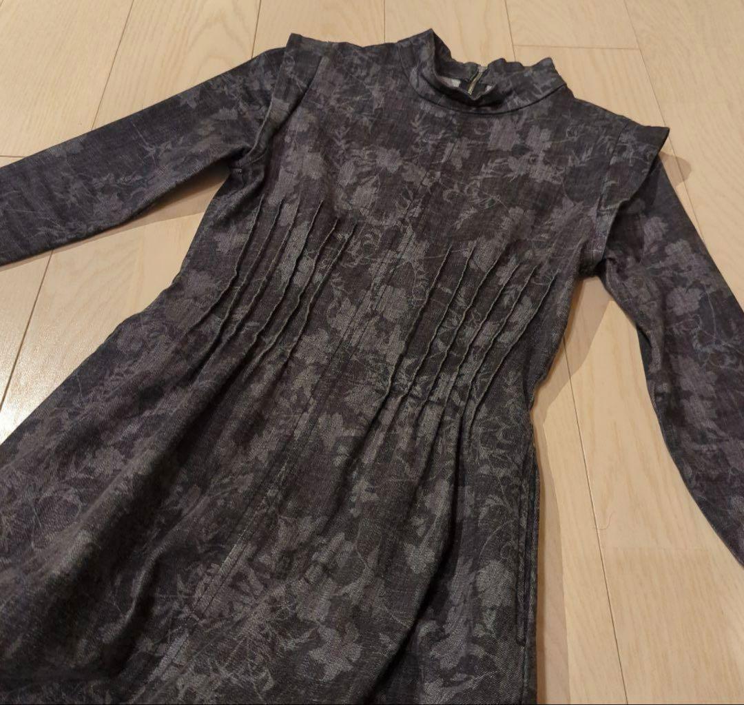 AMERI KEILY FLOWER DENIM DRESS アメリ ワンピース