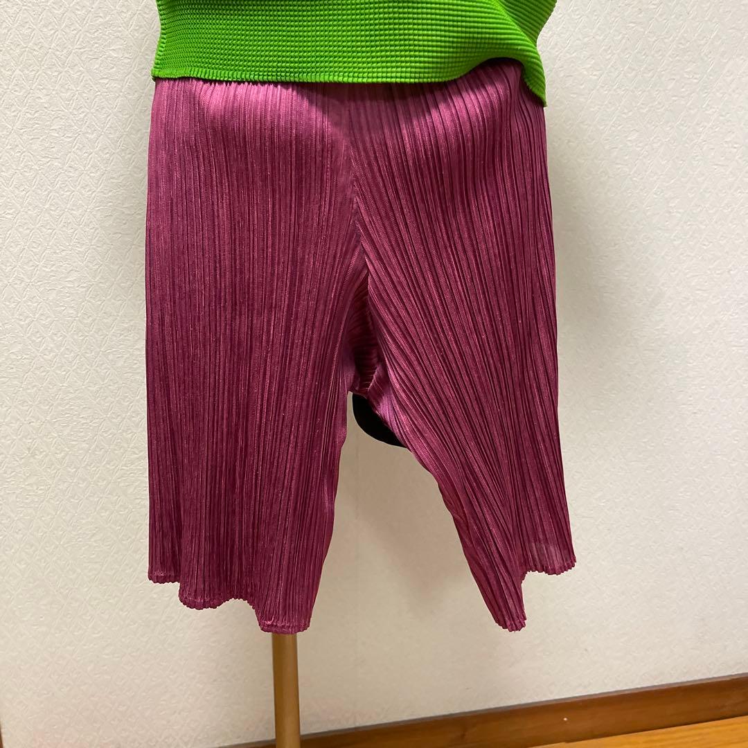 プリーツプリーズ　ショートパンツ F サイズ