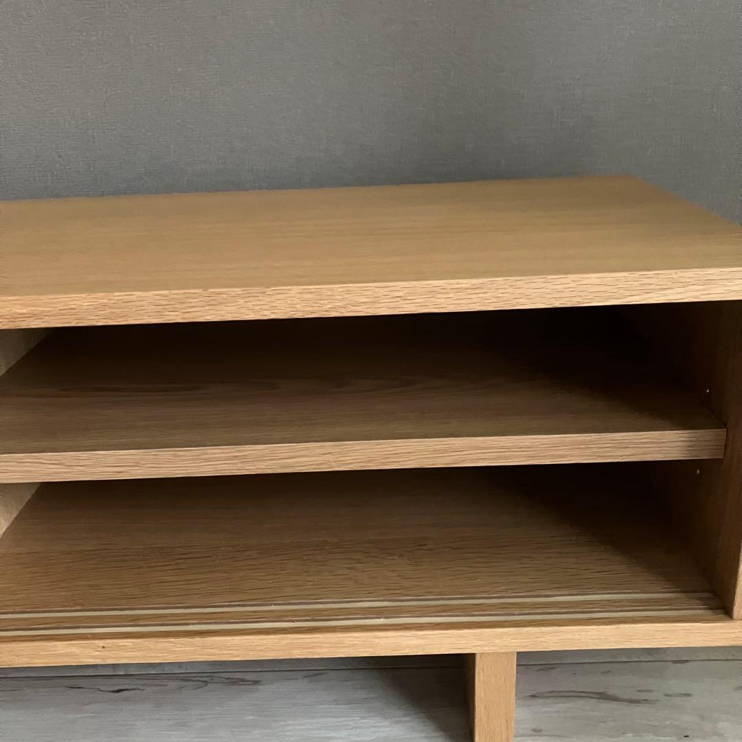無印良品 オーク材ＡＶラック薄型（引戸） テレビボード