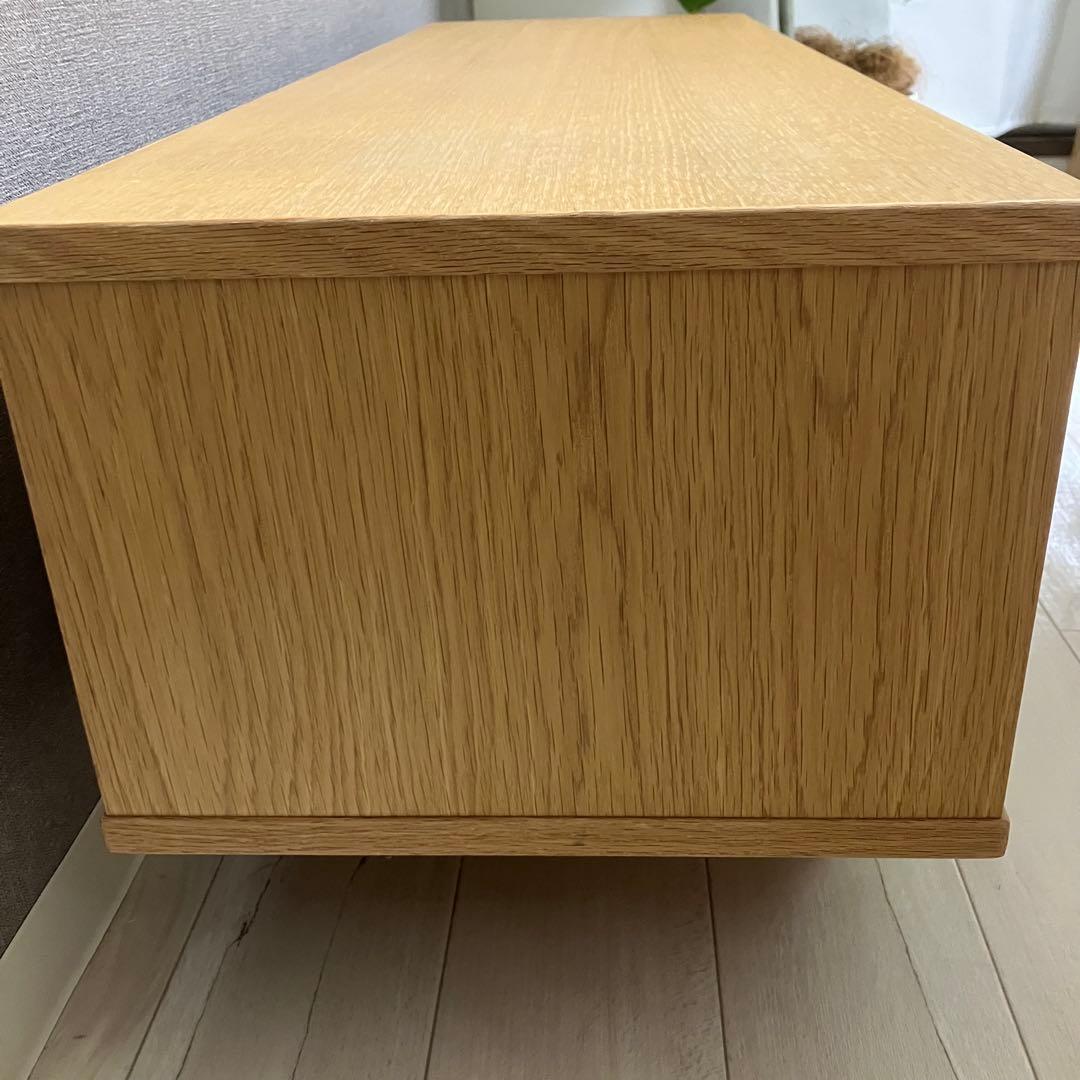 無印良品 オーク材ＡＶラック薄型（引戸） テレビボード