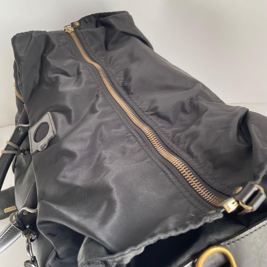 ✨️未使用レベル✨️ Felisi P3 ボストン　ナイロン　レザー　　黒