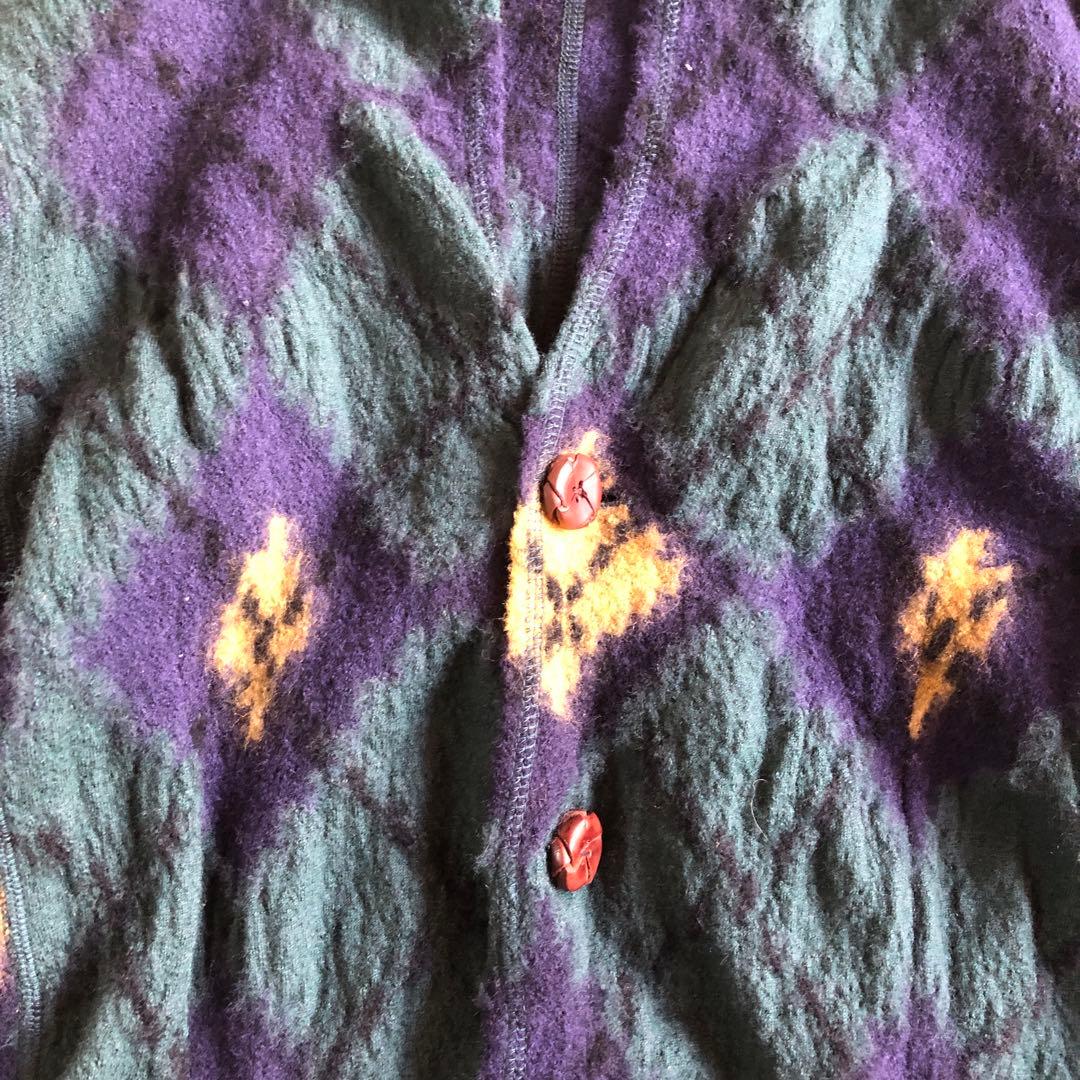 値下げ中！レア商品・KAPITAL縮絨ウールジャケット(アーガイル柄)