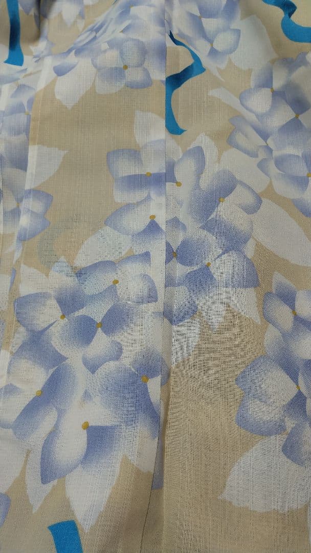 ふりふ 浴衣 NaturalFurifu あじさいブーケ 新品