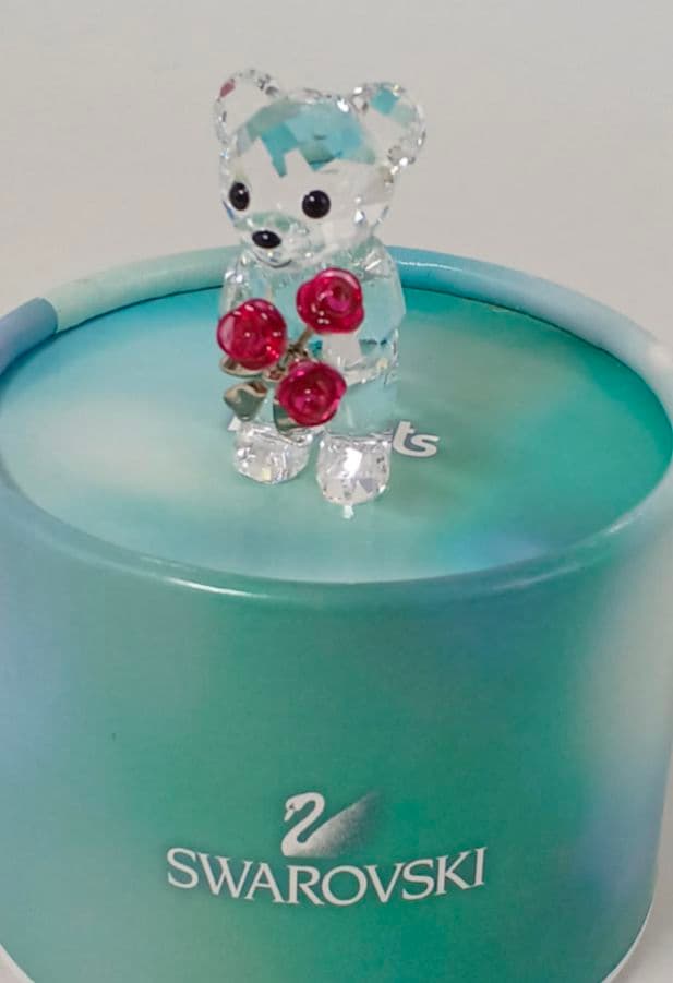 スワロフスキー クリスベア rose for you 置物