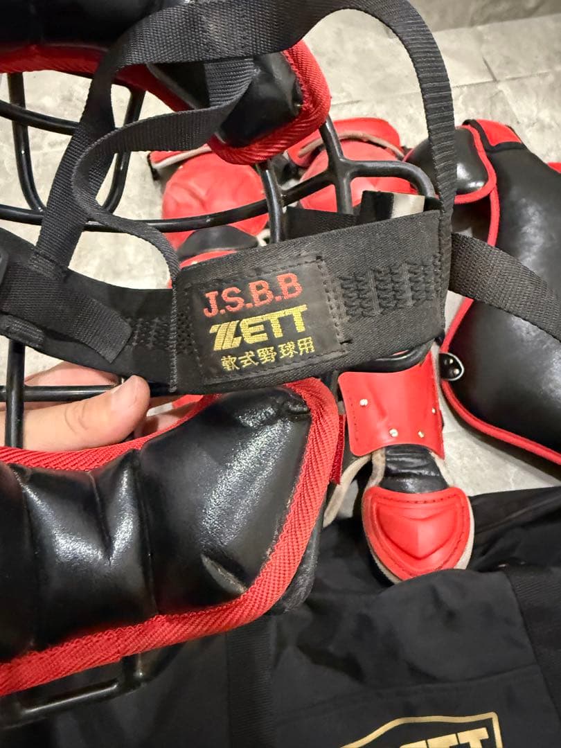 ゼット一般軟式用 プロステイタス キャッチャー防具セット