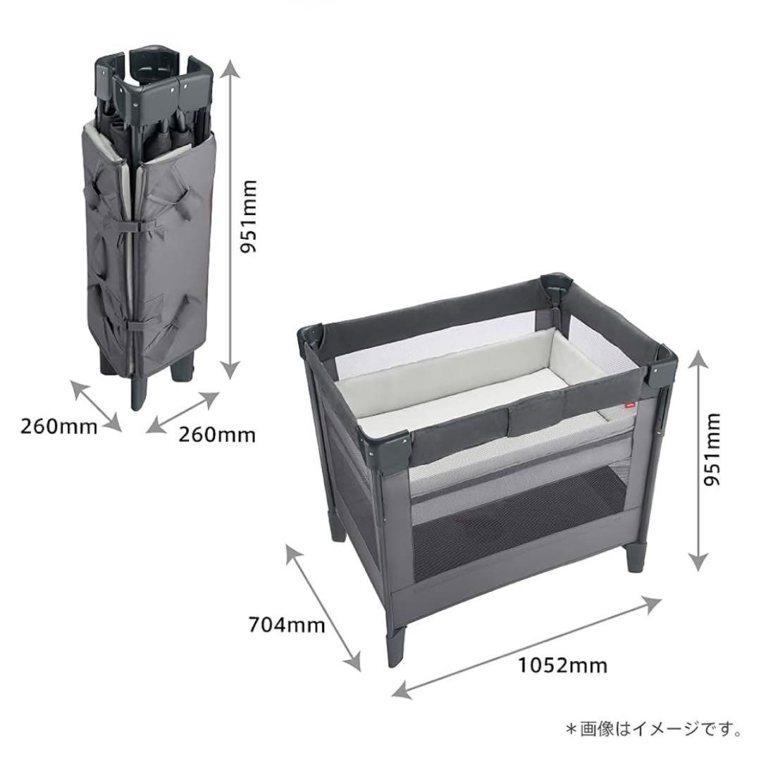 Aprica(アップリカ) ココネルエアープラスABベビーベッドホワイトベージュ