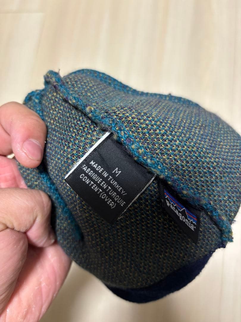亀　patagonia ニット帽　黒タグ