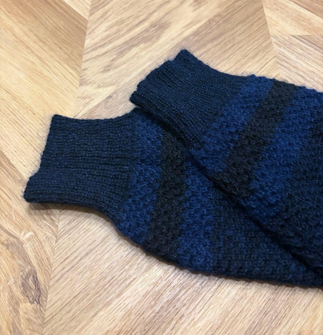 美品 roberto collina イタリア製 ウールモヘアドライバーズニット